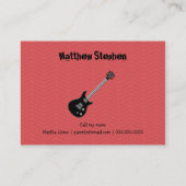 Carte D'appel Rock Star Birthday Boy (Dos)