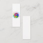 Carte D'appel Rose arc-en-ciel coloré (Devant / Derrière)