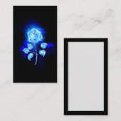 Carte D'appel Rose bleu brûlant (Devant / Derrière)