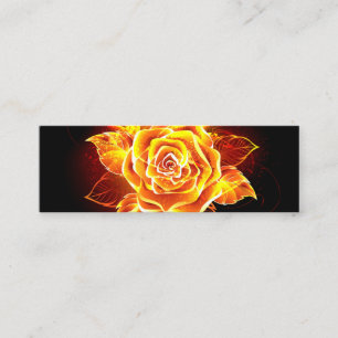 Carte D'appel Rose de feu en fleurs