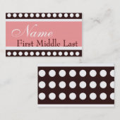 Carte D'appel Rose de hanche et nouvelle télécarte Brown de bébé (Devant / Derrière)