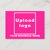 Carte d'appel rose de marque d'entreprise (Dos)