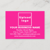 Carte d'appel rose de marque d'entreprise (Devant)