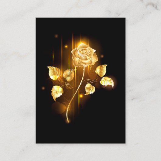 Carte D'appel Rose d'or ( rose dorée ) (Devant)