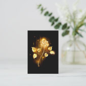 Carte D'appel Rose d'or ( rose dorée ) (Debout devant)