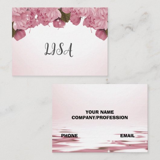 CARTE D'APPEL ROSES ROSES ROSES (Devant / Derrière)