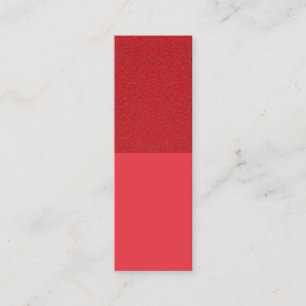 Carte d'appel rouge tomate à deux tons - personnal