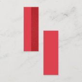 Carte d'appel rouge tomate à tonalité fractionnée  (Devant / Derrière)