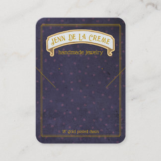 Carte D'appel Sahara Nights Blue Dots Bijoux Display