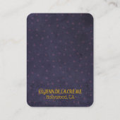 Carte D'appel Sahara Nights Blue Dots Bijoux Display (Dos)