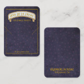 Carte D'appel Sahara Nights Blue Dots Bijoux Display (Devant / Derrière)