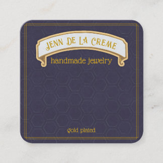 Carte D'appel Sahara Nights Blue Hexagon Bijoux Display