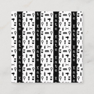 Carte D'appel Salon et coiffeur Motif NOM PERSONNALISÉ