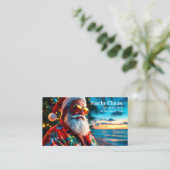 Carte D'appel Salutations drôles de Père Noël (Debout devant)