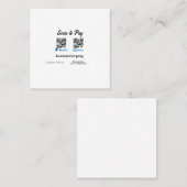 Carte D'appel Scanner pour payer le code q r paypal venmo ajoute (Devant / Derrière)