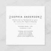 Carte D'appel Script Modern Chic Photo Lilac Purple Médias Socia (Dos)