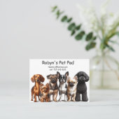 Carte D'appel Sentier pour animaux (Debout devant)