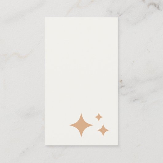 Carte D'appel Service de ménage rétro, Noir (Dos)