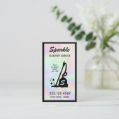 Carte D'appel Service de nettoyage holographique Nettoyeur de vi (Debout devant)