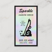 Carte D'appel Service de nettoyage holographique Nettoyeur de vi (Devant)