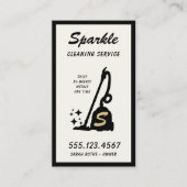 Carte D'appel Service de nettoyage rétro Nettoyeur de vide domes (Devant)