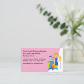 Carte D'appel Service simple de ménage de la maison (Debout devant)