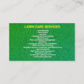 Carte D'appel Services d'aménagement paysager et de pelouse | So (Dos)