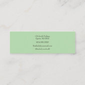 Carte D'appel Services de doula de script Vert sauge (Dos)