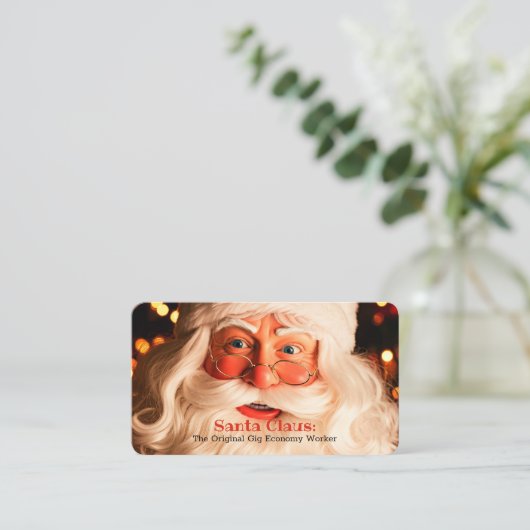 Carte D'appel Services père Noël (Debout devant)