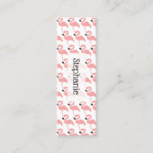 Carte D'appel Signet de conception Flamant rose (Devant)