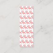 Carte D'appel Signet de conception Flamant rose (Dos)