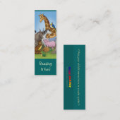 Carte D'appel Signet mignon d'animaux pour de jeunes amants de (Devant / Derrière)