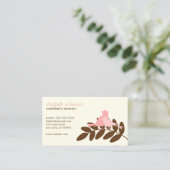 Carte D'appel Silhouettes d'oiseaux de jardin (Debout devant)