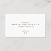Carte D'appel Simple Blush Pink White Bordure Beauté Professionn (Dos)