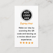 Carte D'appel Simple Google Review Request|Modern Small Business (Dos)