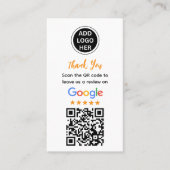 Carte D'appel Simple Google Review Request|Modern Small Business (Devant)