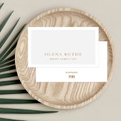 Carte D'appel Simple Grey Gray White Border Professional