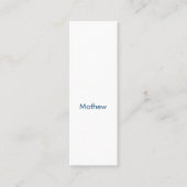 Carte D'appel simple letter monogragram add your name letter (Devant)