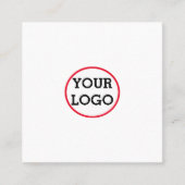 CARTE D'APPEL SIMPLE MINIMAL AJOUTER VOTRE LOGO TEXTE PERSONNALI (Devant)