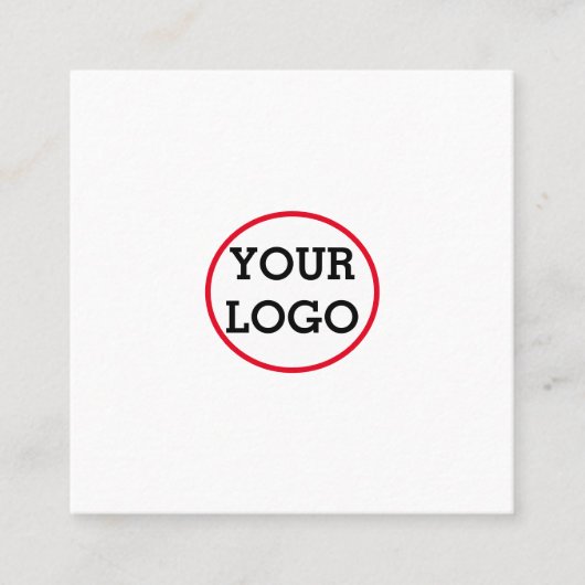 CARTE D'APPEL SIMPLE MINIMAL AJOUTER VOTRE LOGO TEXTE PERSONNALI (Devant)