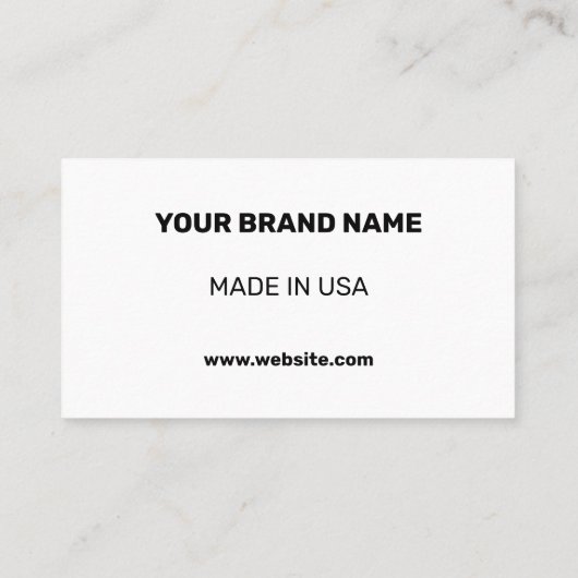 CARTE D'APPEL SIMPLE MINIMAL AJOUTER VOTRE LOGO TEXTE PERSONNALI (Dos)