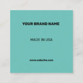 CARTE D'APPEL SIMPLE MINIMAL AJOUTER VOTRE LOGO TEXTE PERSONNALI (Dos)