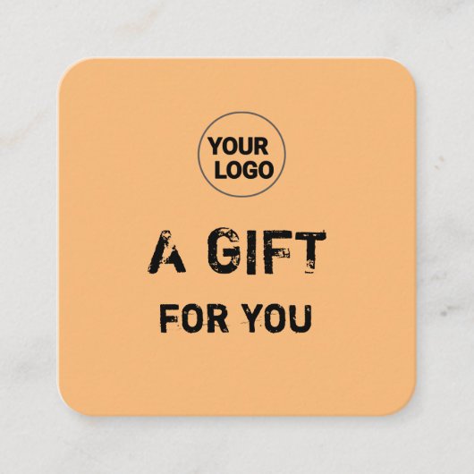 Carte D'appel simple minimum ajouter votre nom adresse texte log (Devant)