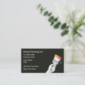 Carte D'appel Simple Small Quantity House Painter Business Cards (Debout devant)