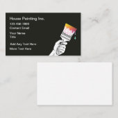 Carte D'appel Simple Small Quantity House Painter Business Cards (Devant / Derrière)
