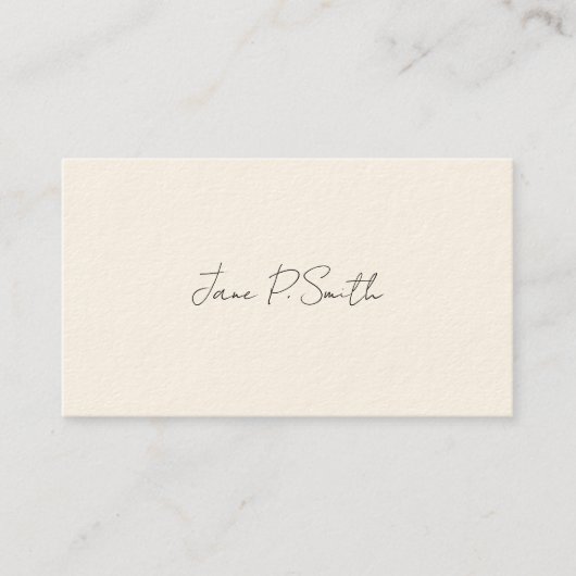 Carte D'appel Simple Victorian Calling Cards (Devant)