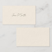 Carte D'appel Simple Victorian Calling Cards (Devant / Derrière)