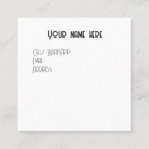 Carte D'appel Small cards for your brand