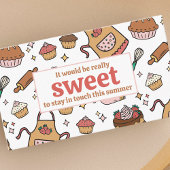 Carte D'appel Soins sucrés Cupcakes Enfants Contact Playdate