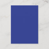 Carte D'appel Solid Deep Blue Backdrop | Bold Minimalist Design (Devant)